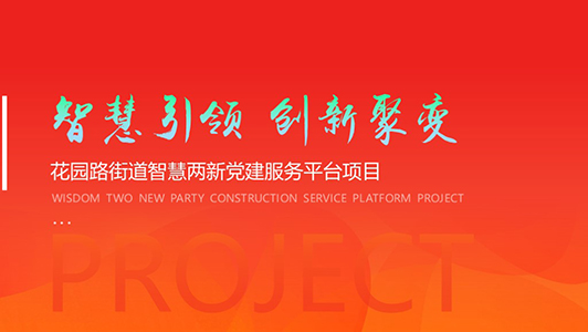 黨建  項目平臺介紹ppt制作